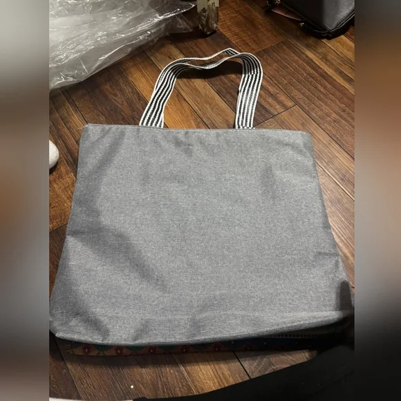 Elephant Print Canvas Tote Bag - Picture 2 of 3